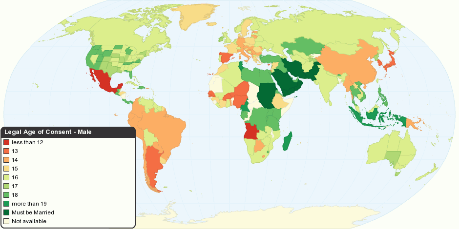 Xxx 12th - Minimum Legal Age of Consent - Male