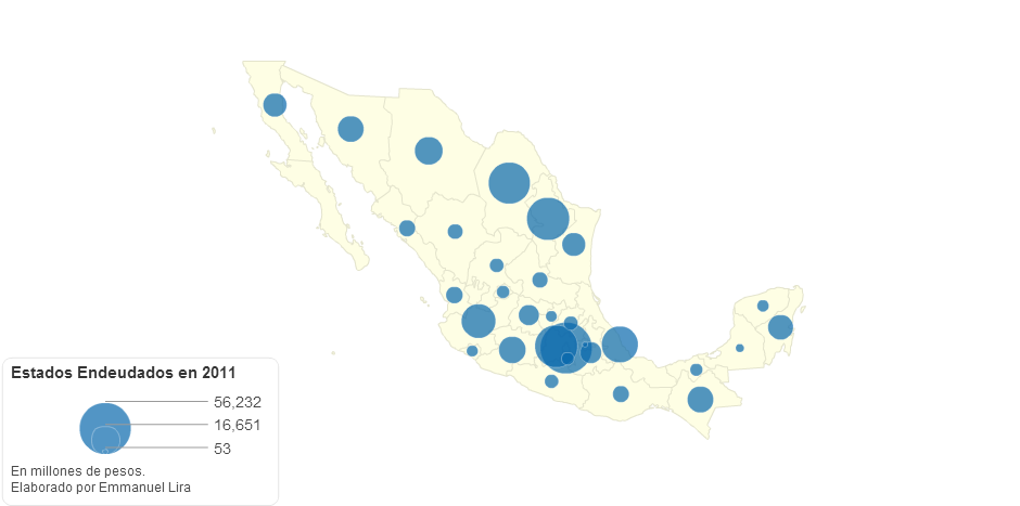 Estados Endeudados en México 2006-2011