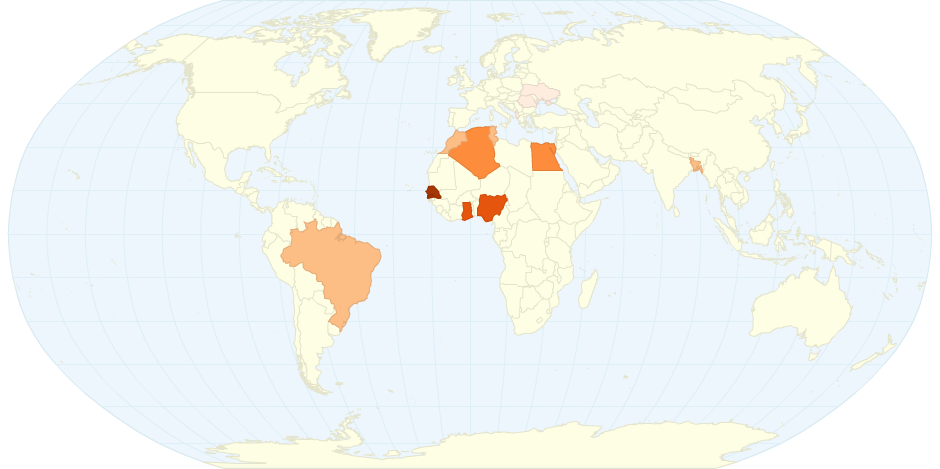 Percentuale di crescita annua della popolazione dei maggiori Paesi migranti in Italia