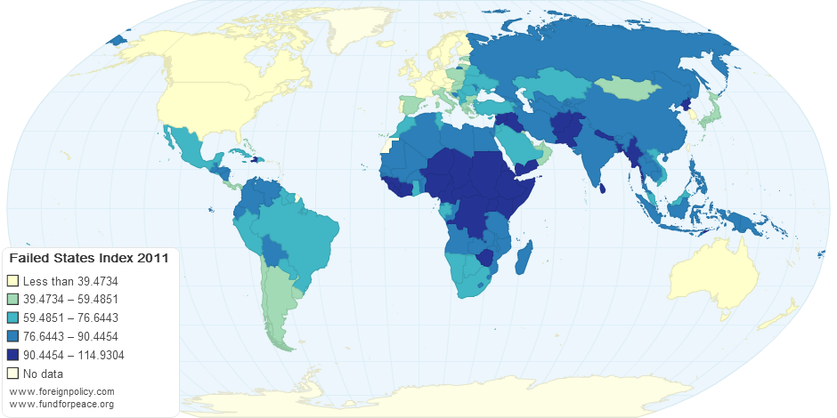 Foreign Policy & Fund For Peace: Failed States Index 2011