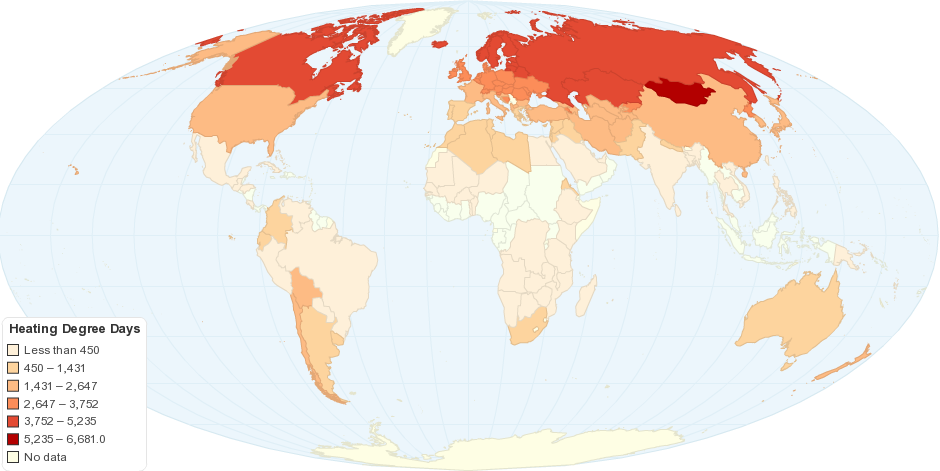 Worldwide Heating Needs