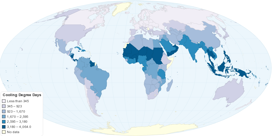 Worldwide Cooling Needs