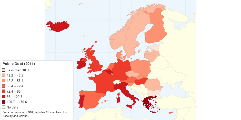 Public Debt in Europe 2011