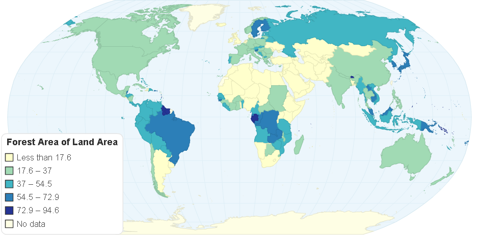 Forest Area of Land Area