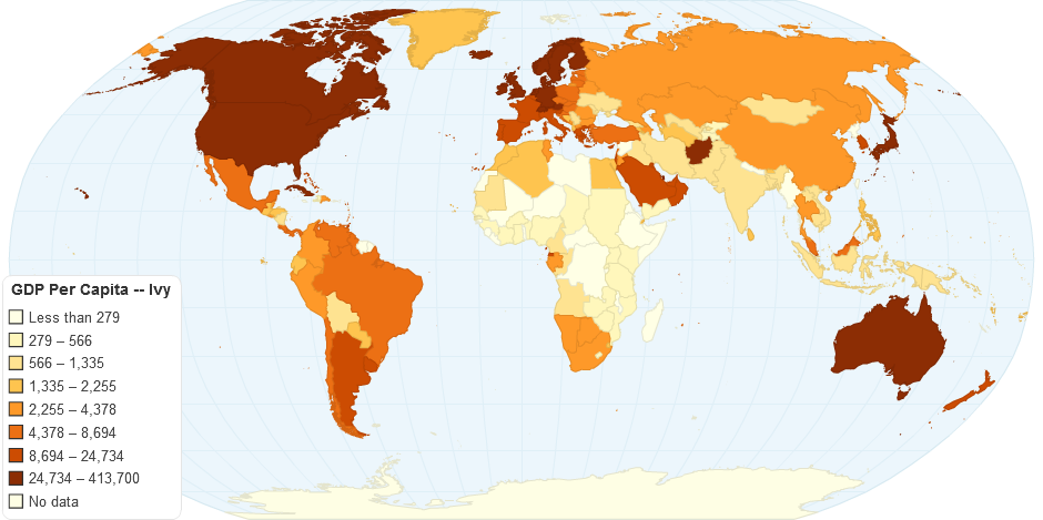 GDP Per Capita Ivy