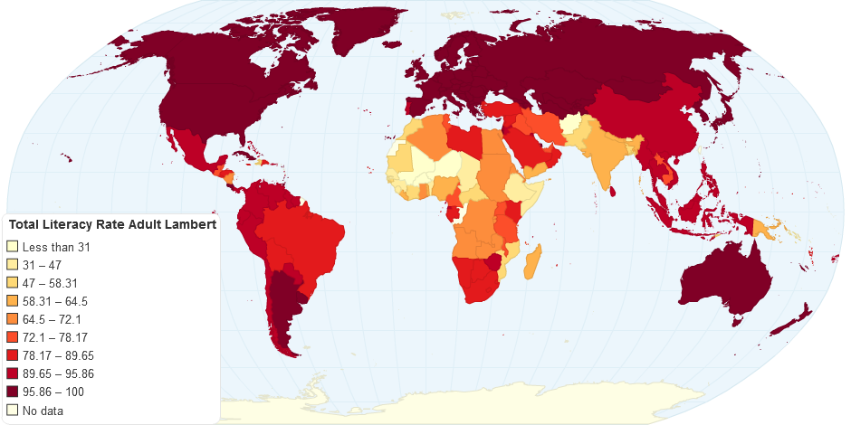 Total Literacy Rate Adult Lambert