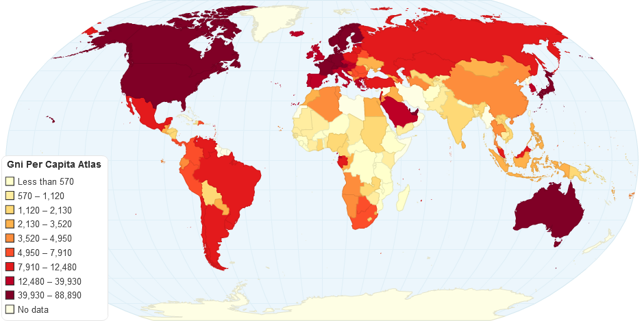 Gni Per Capita Atlas Method Current Us