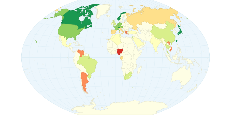 Panorama des meilleurs Fonds d'investissement par pays.