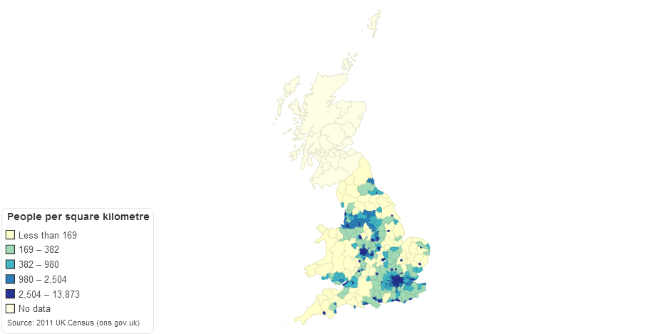 UK Population Density