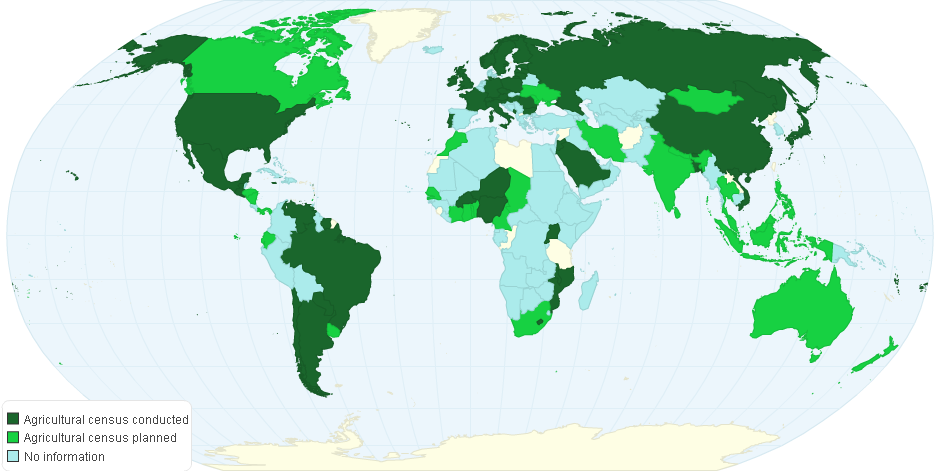 Countries Conducting Agricultural Census During Wca 2010 Round 2006 2015