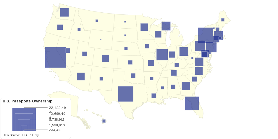 How Many Americans Own Passport? The Numbers, State by State