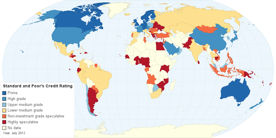 Image result for Countries by Standard & Poor's Foreign Rating (February 2018) chart pictures