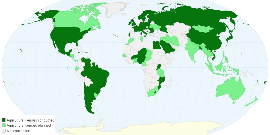 Countries Conducting Agricultural Census During WCA 2010 Round (2006-2015)