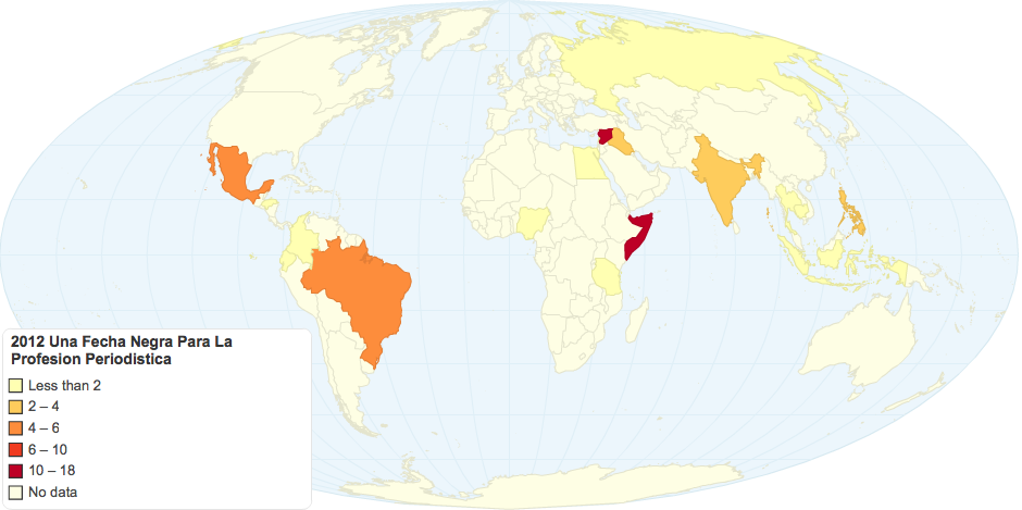 2012 Una Fecha Negra Para La Profesion Periodistica