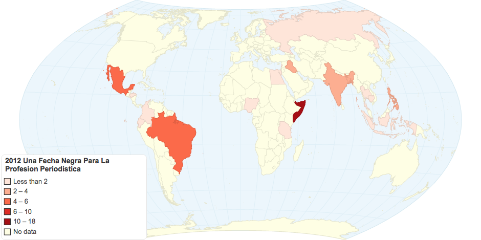 2012 Una Fecha Negra Para La Profesion Periodistica