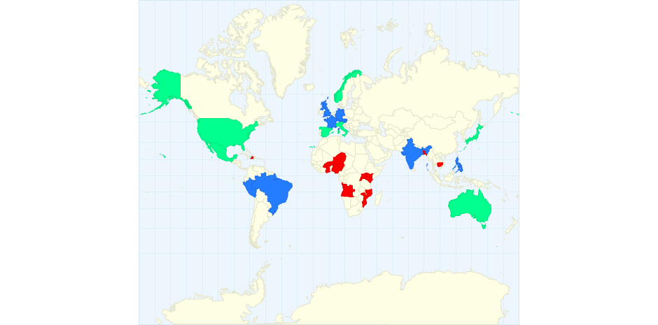 Domestic Water Consumption in Select Countries