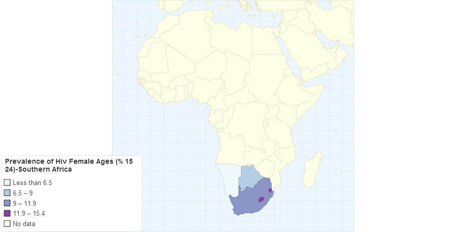 Prevalence of Hiv Female Ages 15 24