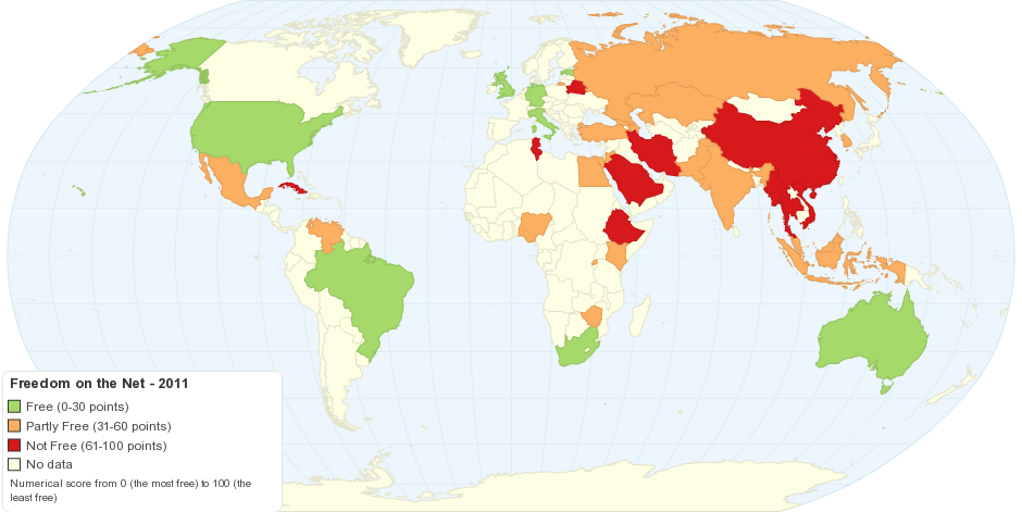 Freedom on the Net 2011: A Global Assessment of Internet and