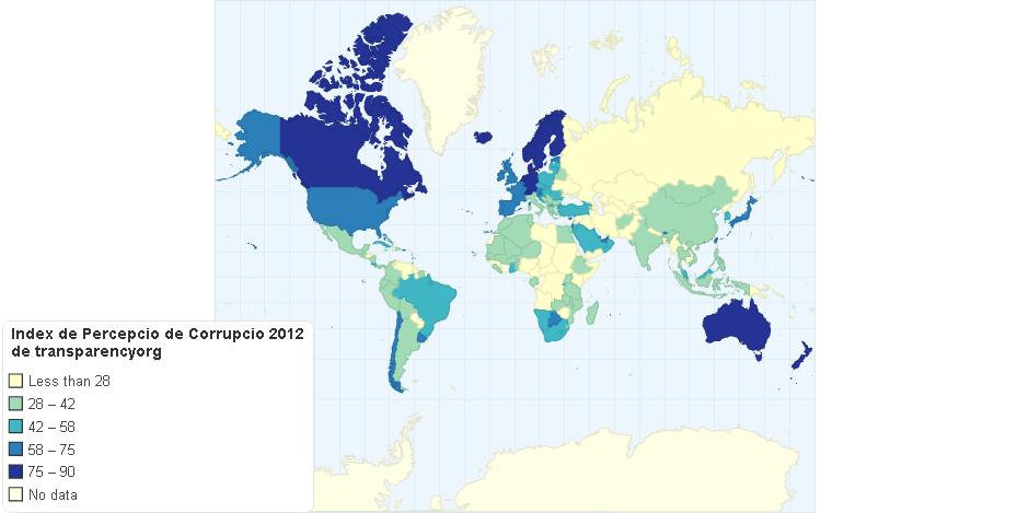 Index De Percepci De Corrupcio 2012 transparency.org