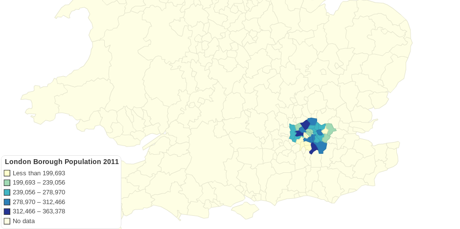 London Borough Population 2011