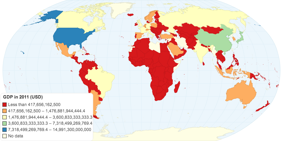 GDP in 2011 (USD)