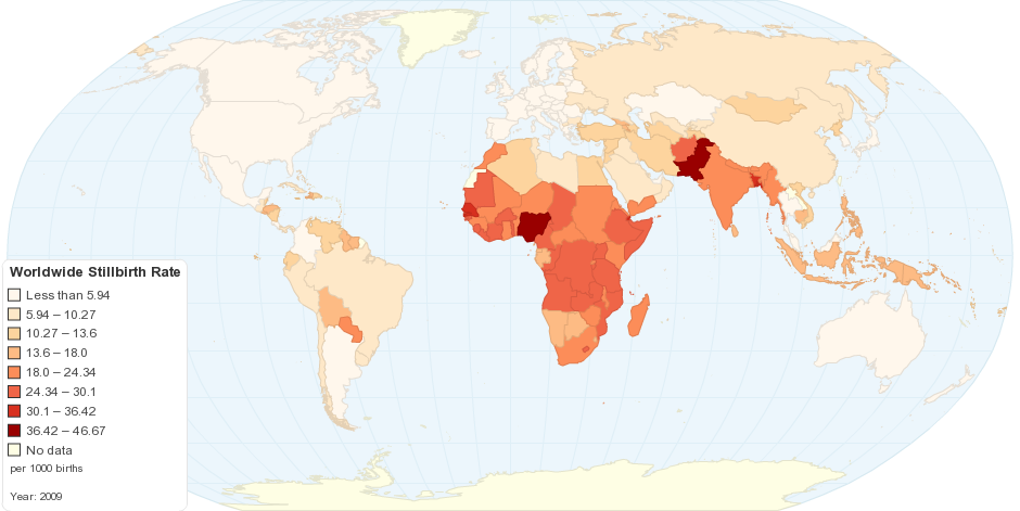 Current Worldwide Stillbirth Rate (per 1000 births)
