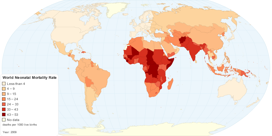 Current Worldwide Neonatal Mortality Rate (per 1000 live births)