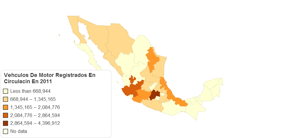 VehIculos De Motor Registrados En Circulacin En 2011