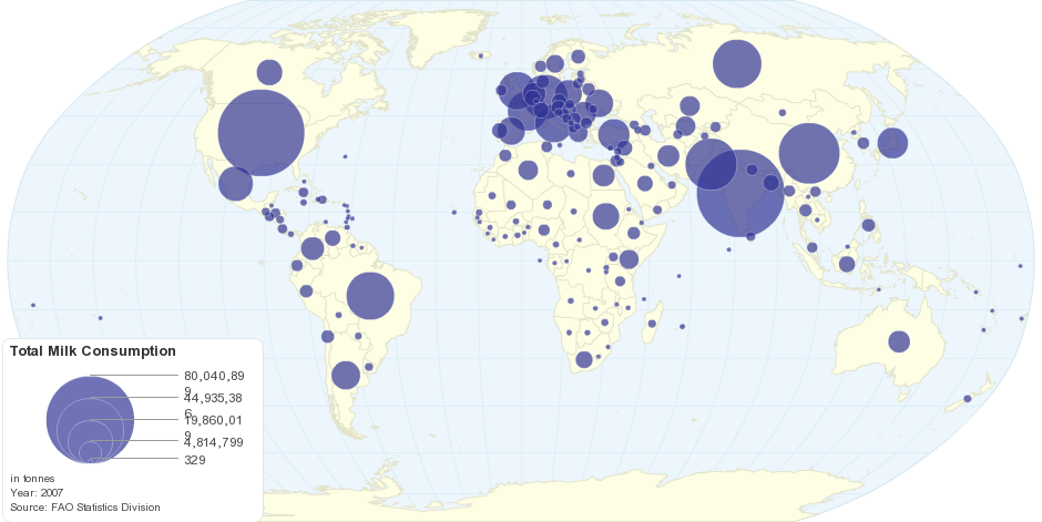 Current Worldwide Total Milk Consumption