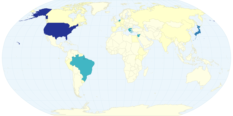 Home Countries of 2013 LCT Directors Lab Participants