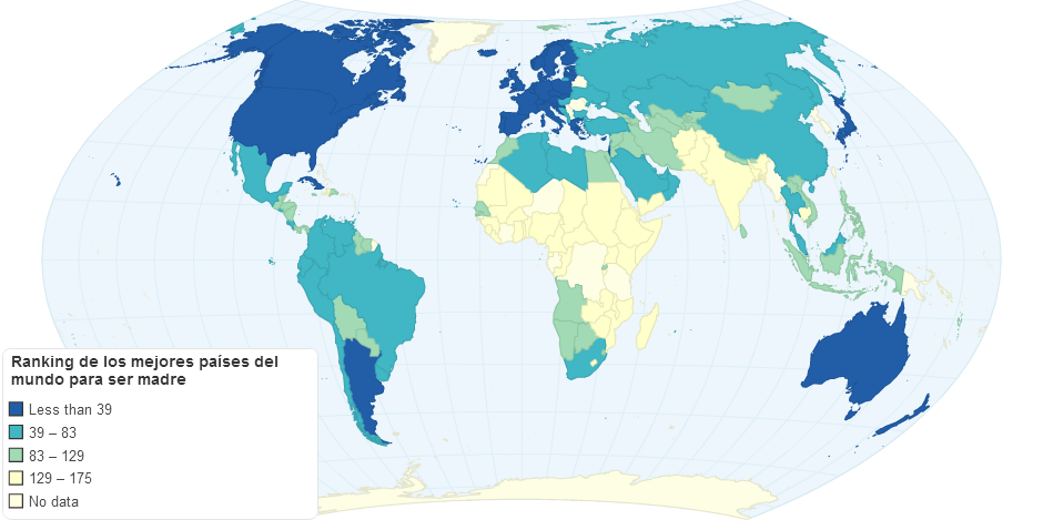 Ranking de los mejores países del mundo para ser madre