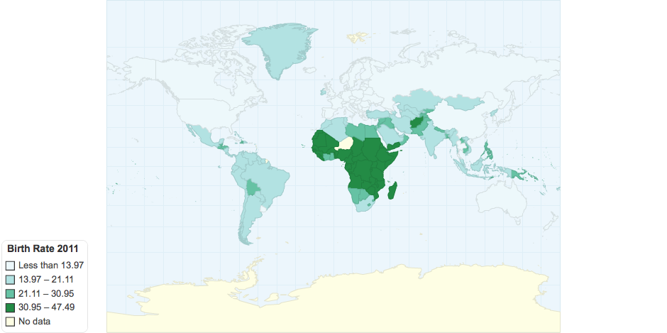 Birth Rate 2011