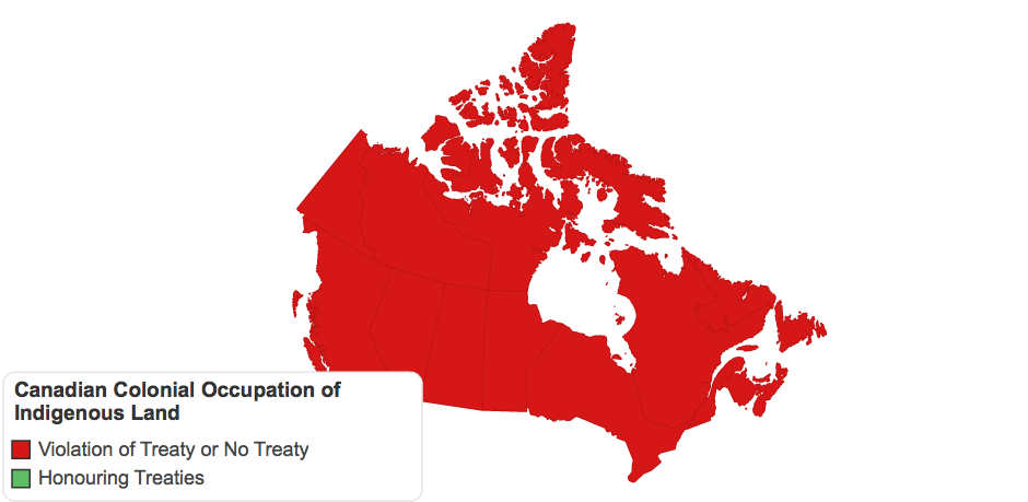 Canadian Colonial Occupation of Indigenous Land