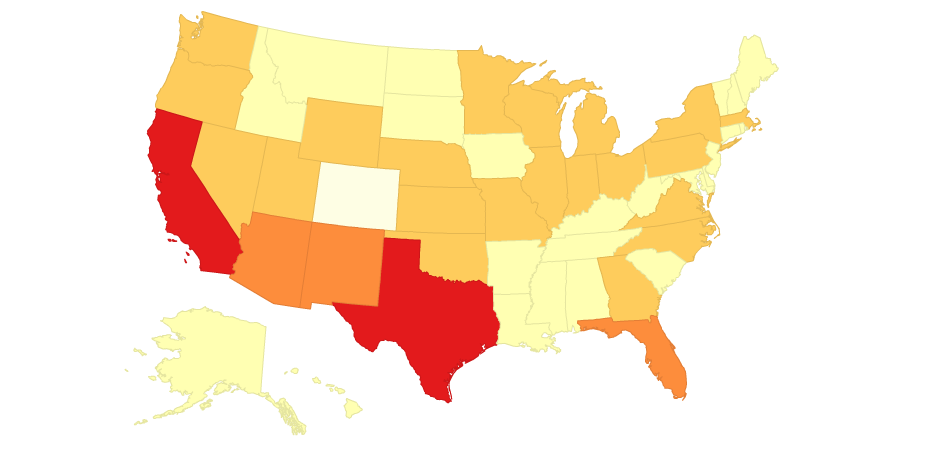 Immigration to Colorado From Other States 2008-2012