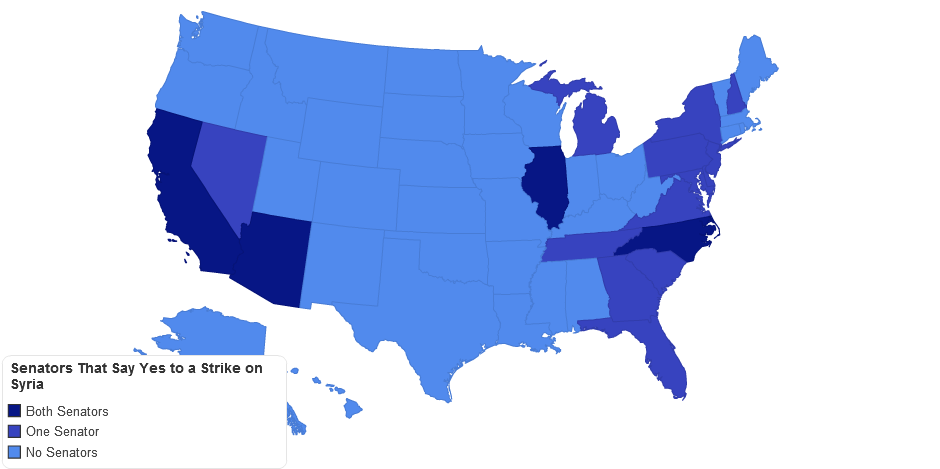 Senators That Say Yes to a Strike on Syria