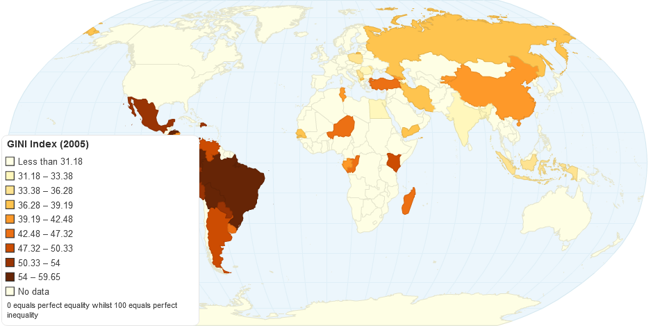 GINI Index (2005)