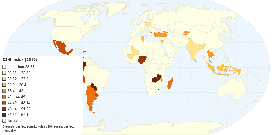 GINI Index (2010)