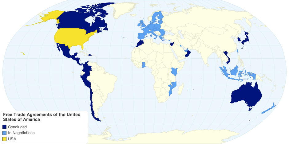 Free Trade Agreements of the United States of America