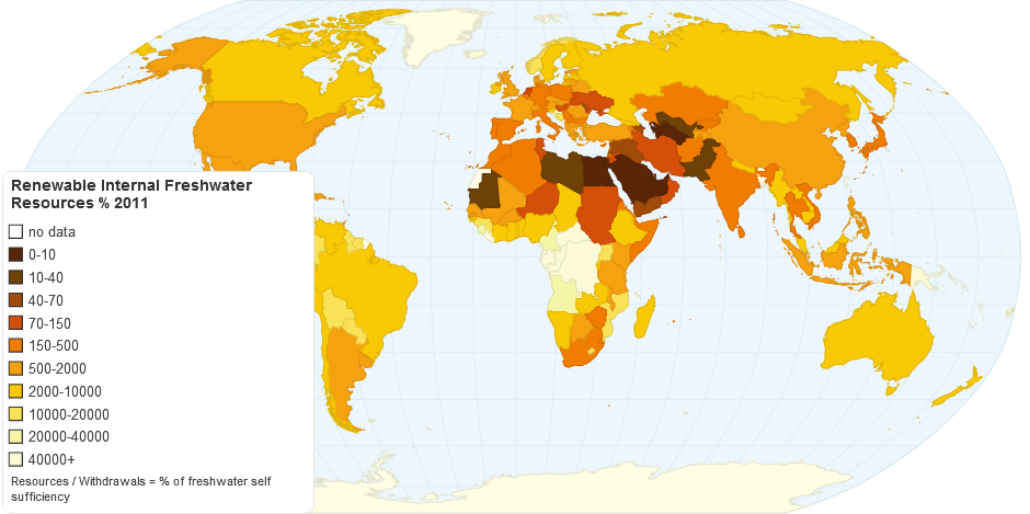 Renewable Internal Freshwater Resources 2011