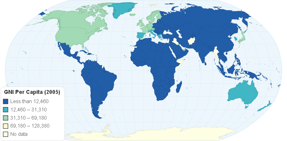 GNI Per Capita in 2005