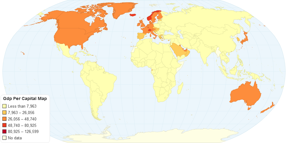 Gdp Per Capital Map