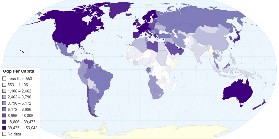 GDP PER CAPITA CURRENT US$ 2009