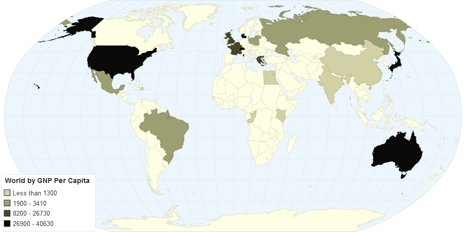 World by GNP Per Capita