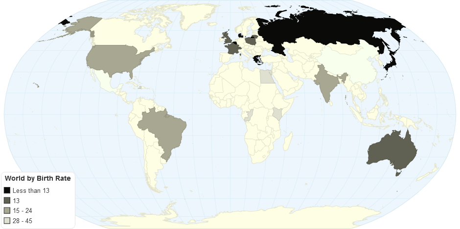 World by Birth Rate