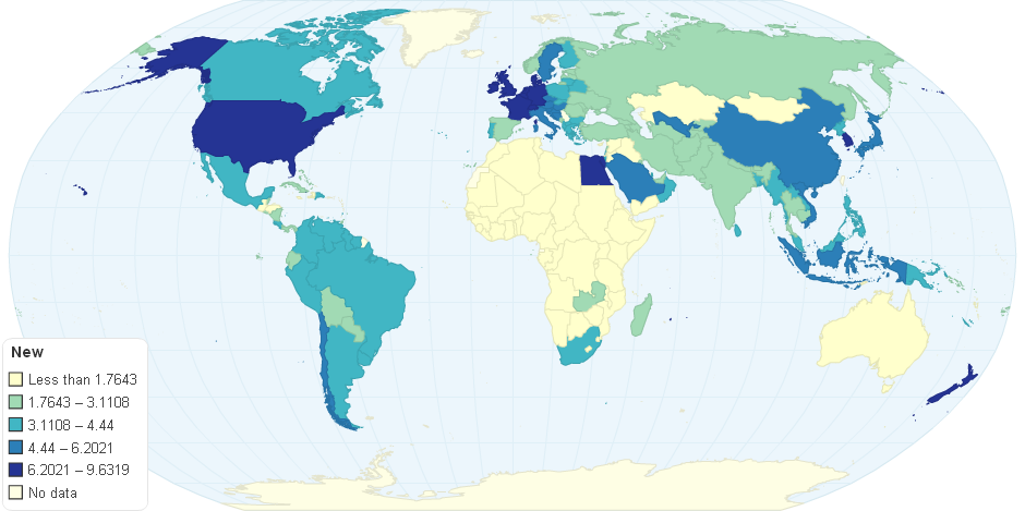 world agricultural productivity per hectar harvested