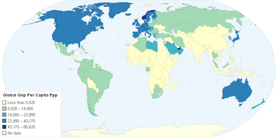 Global Gnp Per Capita Ppp