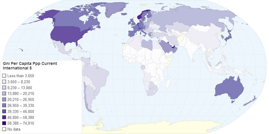 Gni Per Capita Ppp Current International