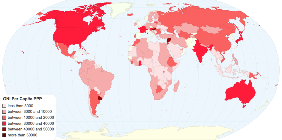 GNI per capita, PPP