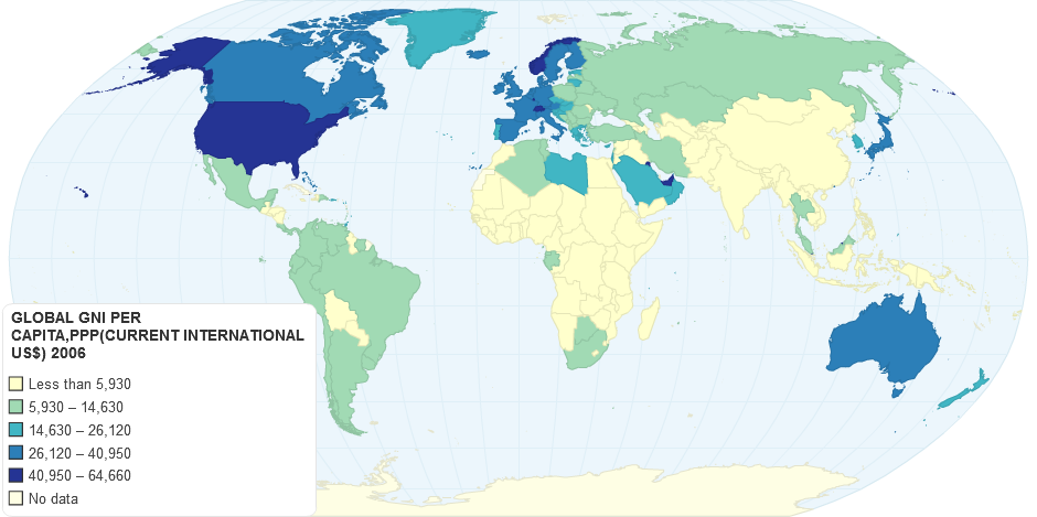 GLOBAL GNI PER CAPITA,PPP(CURRENT INTERNATIONAL US$) 2006