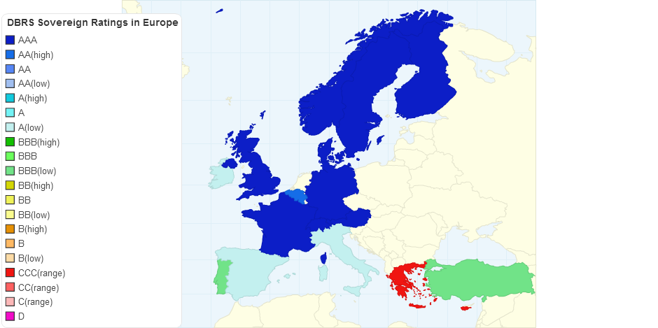 DBRS Sovereign Ratings in Europe